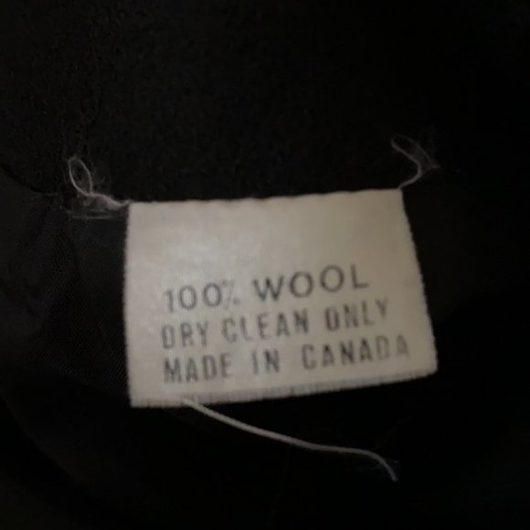 VINTAGE 80’s JJ FARMER Wool Crêpe Pencil Skirt 4 - Picture 3 of 4